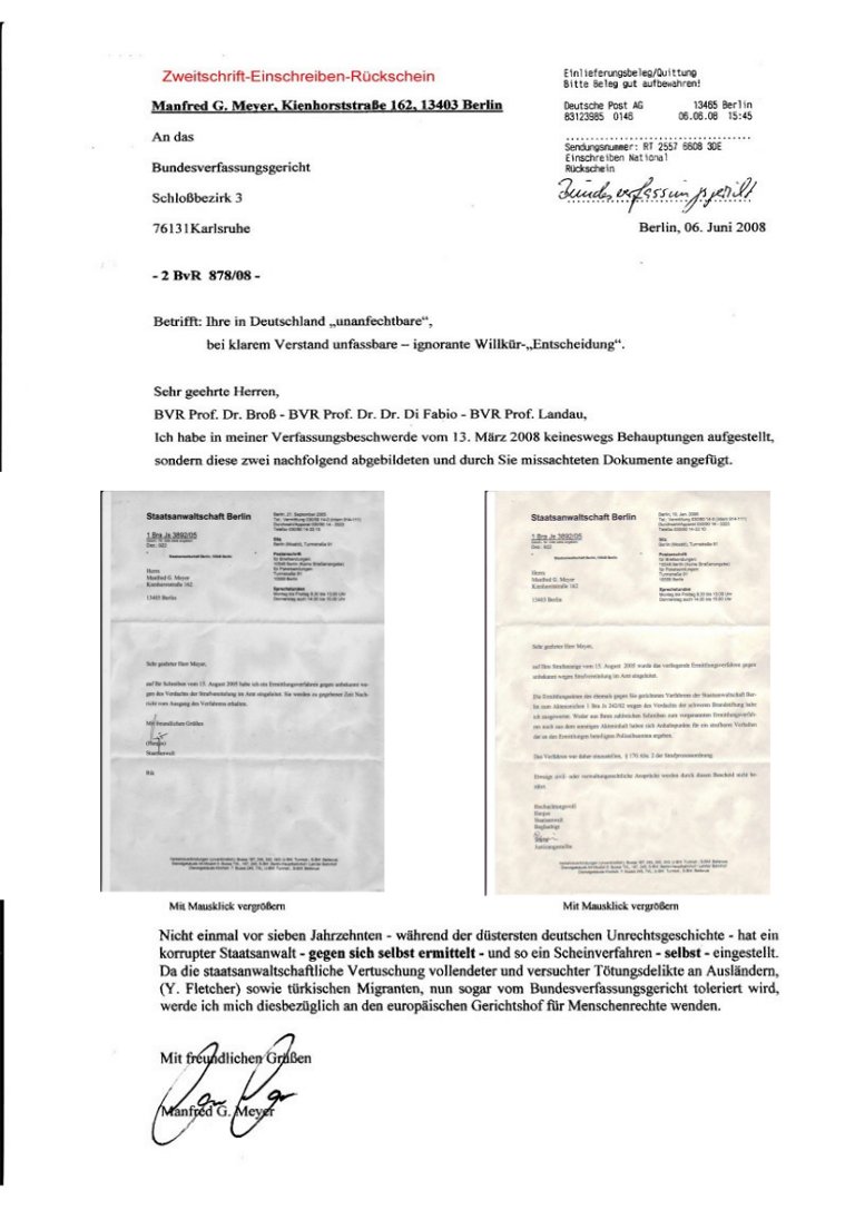 Ignorante Willküentscheidung