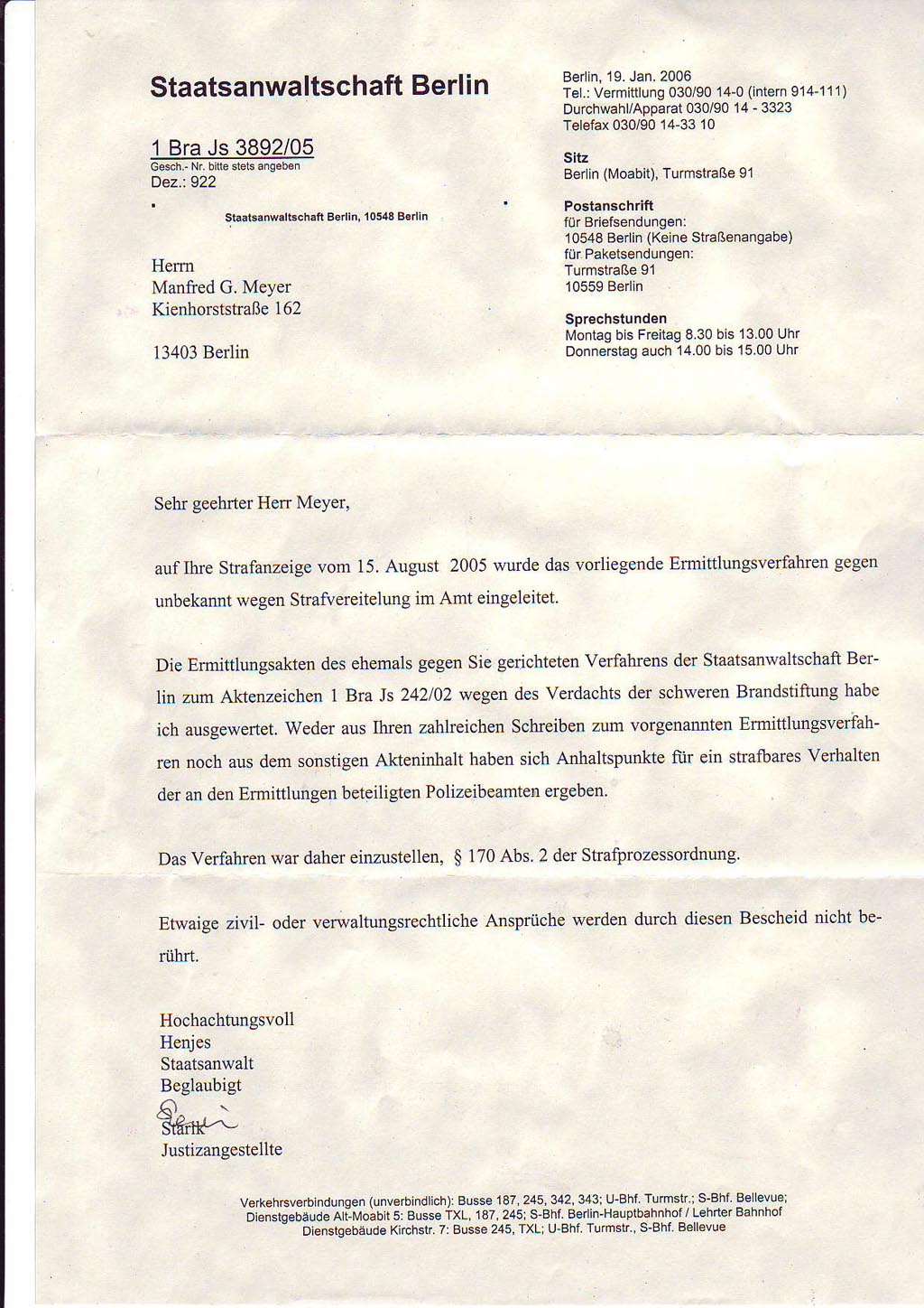 3. Antwort Staatsanwalt